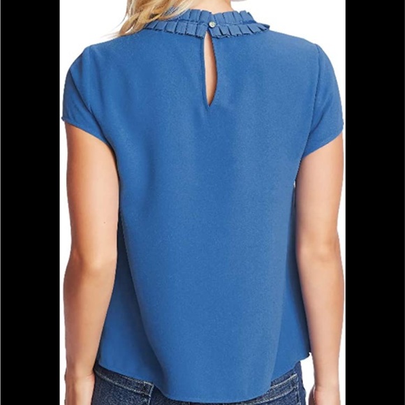 CeCe Pleated Collar Blouse NWT - Picture 9 of 9
